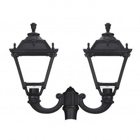 Luminaire pour mât 2 bras - Indura Medium 4 IP55 E27 2x70W - Noir - Extérieur_1