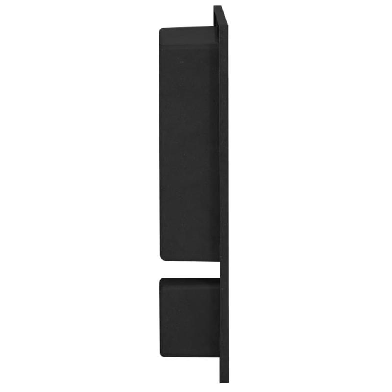 Vidaxl niche de douche avec 2 compartiments noir mat 41x51x10 cm 151397_1