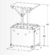 367 - Nacelle suspendue Butti - capacité de charge 500kg - pour 4 personnes_1