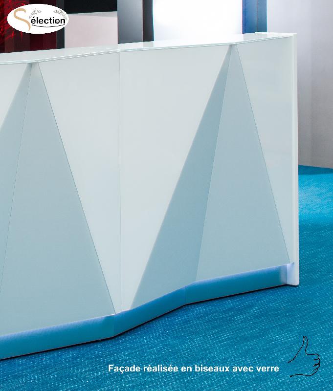 Banque d'accueil lumineuse Alpa - MDD - Blanc brillant_1