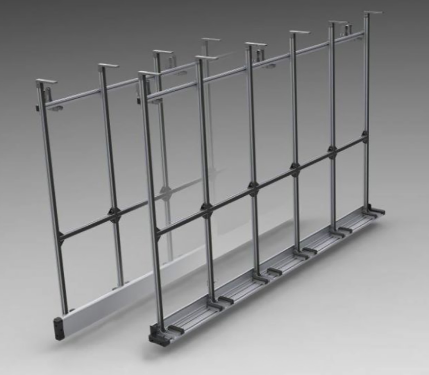 Berce-vitre en aluminium pour Kangoo L2 / Kubistar L2 / Citan L3 - côté droit et gauche - 11,4kg - 2010 et après_1