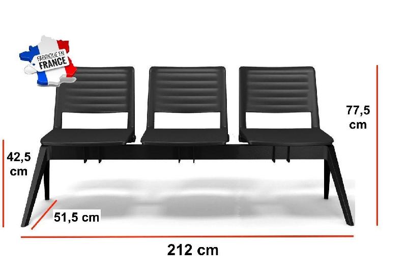 Poutre d'accueil en polypropylène Smash - Sokoa - 3 places_1