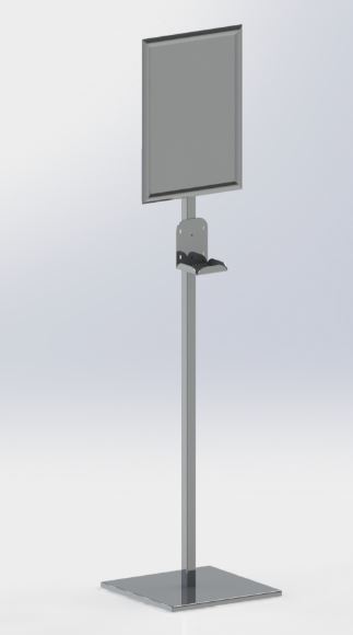 Support pour distributeur de gel hydroalcoolique_1