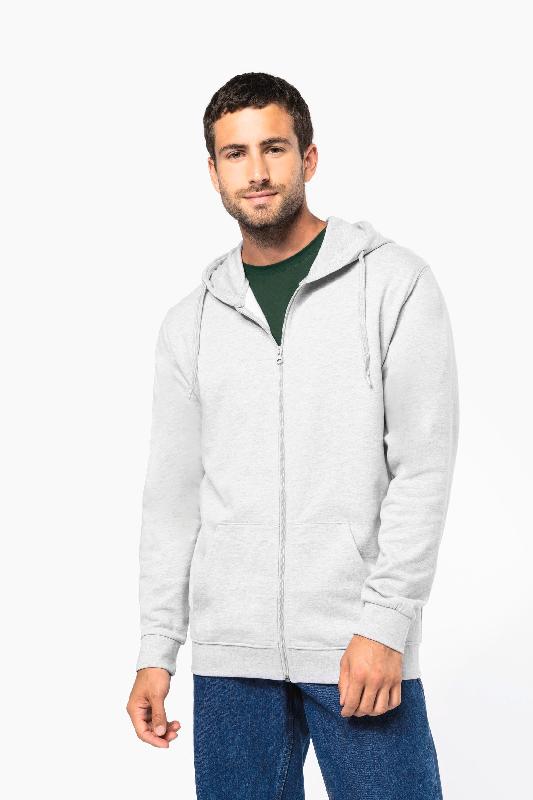 Sweat-shirt recyclé zippé à capuche unisexe - Kariban - Réf: K4042 - 50% coton et 50% polyester recyclé - 280 g/m²_1
