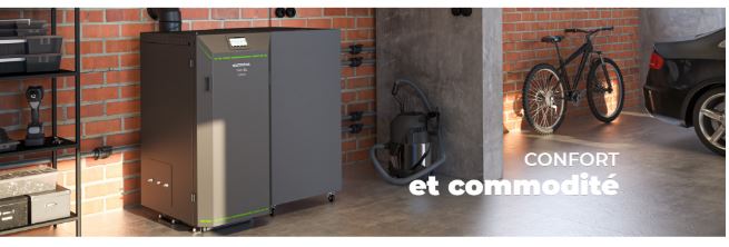 Chaudière à granulés Twin Luxury BIO 10 kW Compacte - Brûle bois, pellets et avoine - Design moderne et technologie avancée_1