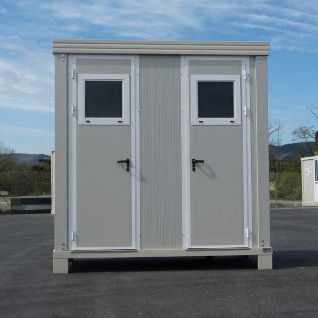 Bloc sanitaire SD1 neuf - WC, douche et lave-mains - Hauteur 256 cm, Largeur 242 cm, Profondeur 118 cm_1