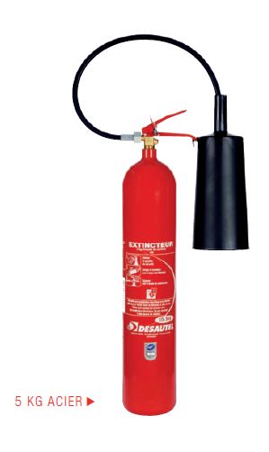 Extincteur en acier pour utilisation sur feux électriques
