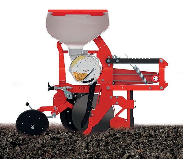 Maxi-5 - semoir agricole Mascar S.P.A. - double disque d’ouverture et transmission à chaîne_1