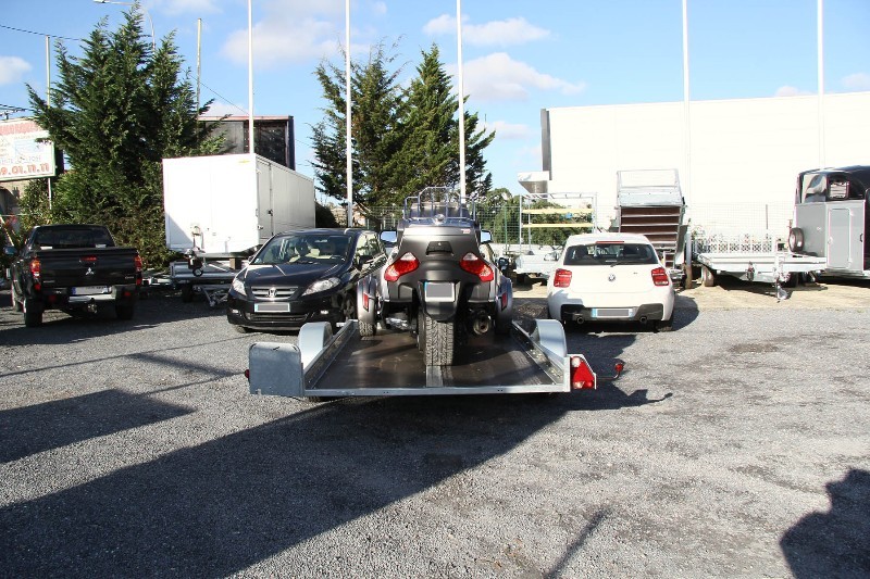 Remorque freinée de fabrication française à structure spécifique châssis très renforcé pour le transport can am spyder - erde - expert plm 170f_1