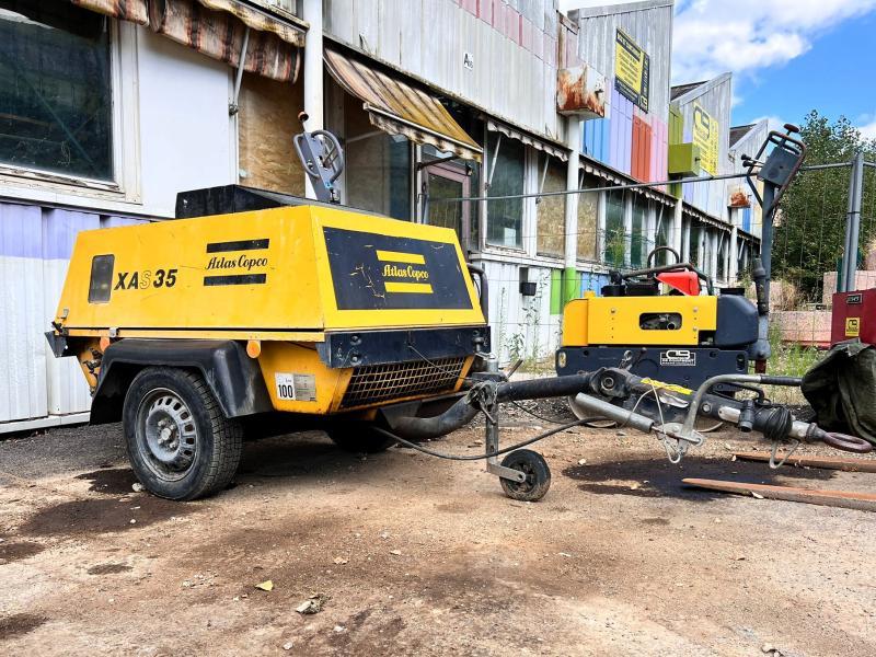ATLAS COPCO xas 35 compresseur 9bar sur remorque (net de tva)_1