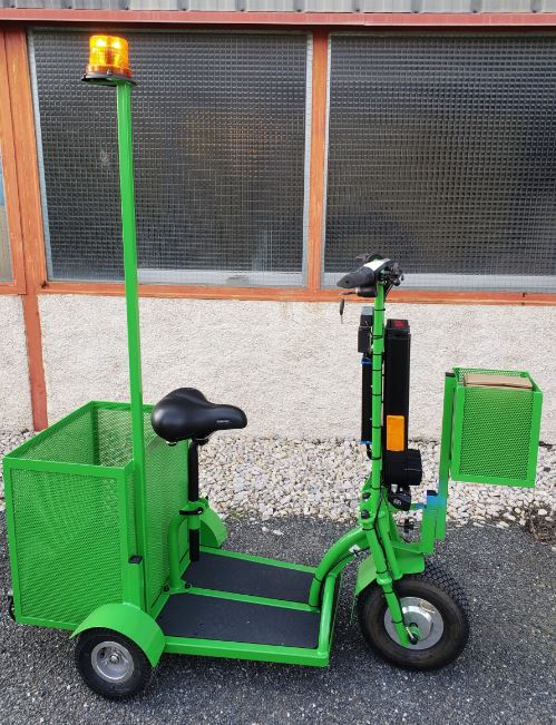 Trottinette électrique industrielle 3 et 5 roues - adaptée aux professionnels, assise ou debout - AZVEP_1