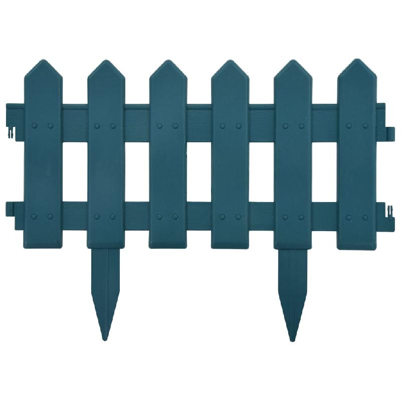 Vidaxl bordures de pelouse 25 pcs vert 10 m pp 48617_1