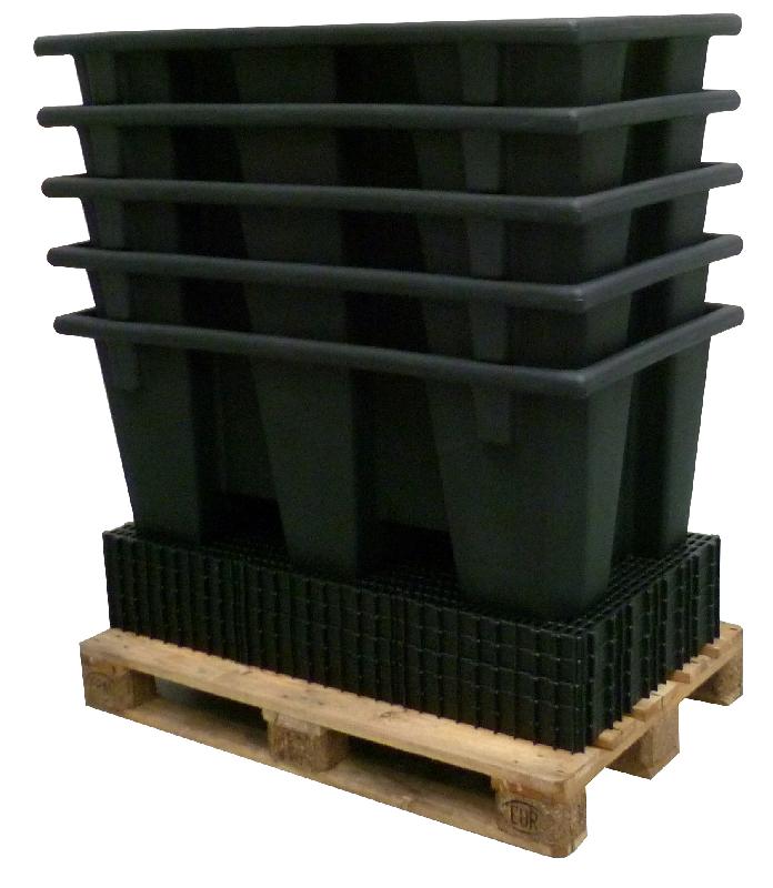 Bac de rétention PE ECO 220 litres - caillebotis plastique_1