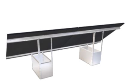 Plancher de fixation au sol GSE Ground System 1x10 - pour 10 panneaux photovoltaïques en portrait_1