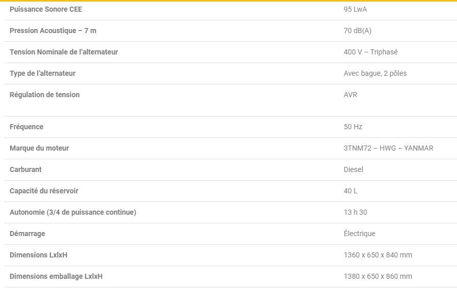Silentstar 13000dd groupe électrogène - worms - 50hz_1