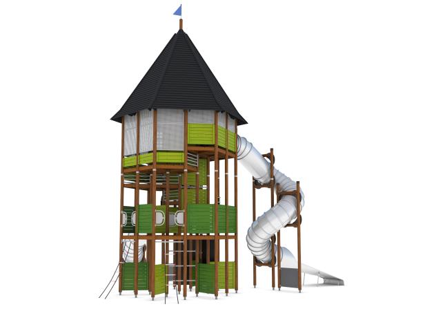 Structure multi-jeux 5 à 12 ans - Uniplay Enzia - 8061756 - Hags - Poteaux et panneaux bois - 9750 mm de hauteur_1