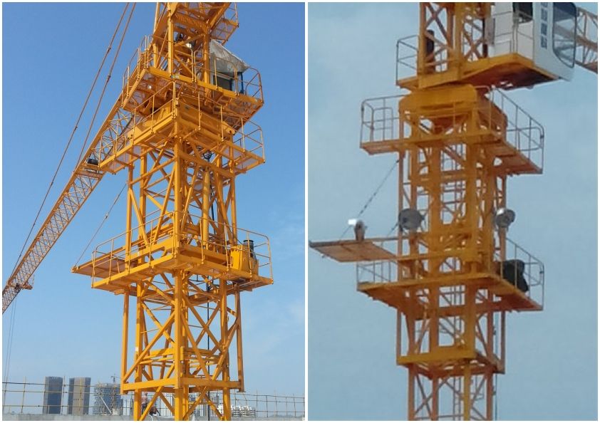 Grue à tour SANY avec une flèche de 60 mètres et charge maximale de 1,1 tonne