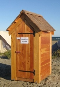 Toilette mobile autonome - 100 x 130 x 220 cm - solide et durable_0