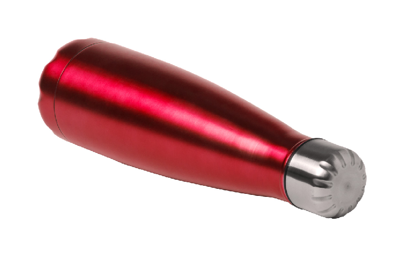 Gourde en acier inoxydable - 630 ml - bouchon sécurisant - couleur rouge_1