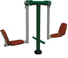 Appareil de fitness de plein air - ski de fond, chandelle tai chi cheval, vélo étirement - Buff'hyeres Collectivités_1