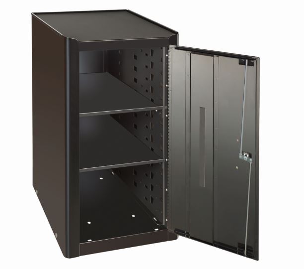 Armoire latérale noire avec verrouillage - Compatible servante 1475KXL, Noir - Référence 1475KXL-AC20BK_1