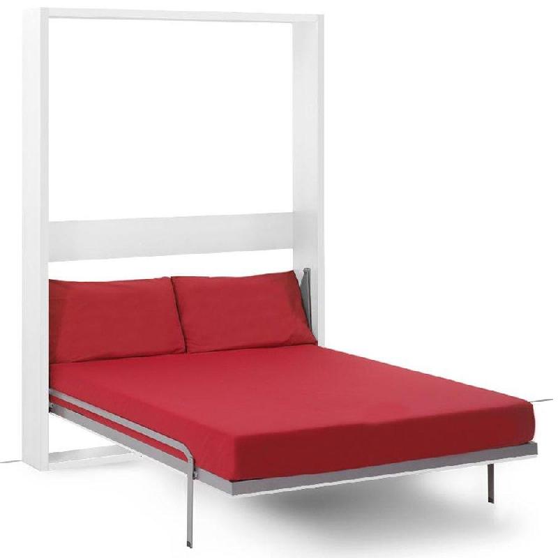 Tonic Armoire Lit Verticale Ultra Plate - Couchage 140x200 cm - Finition Blanc Mat - Fabrication Italienne_1