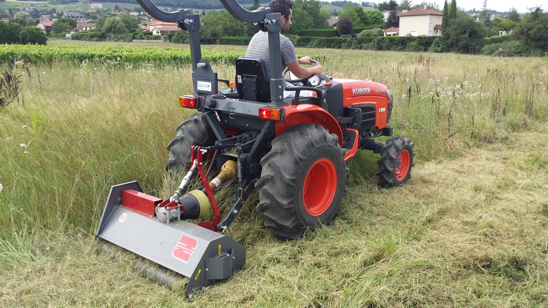 Bma - Broyeurs à fléaux pour micro-tracteurs BMA120 - Morgnieux - Rouleau réglable et rotor avec couteaux_1