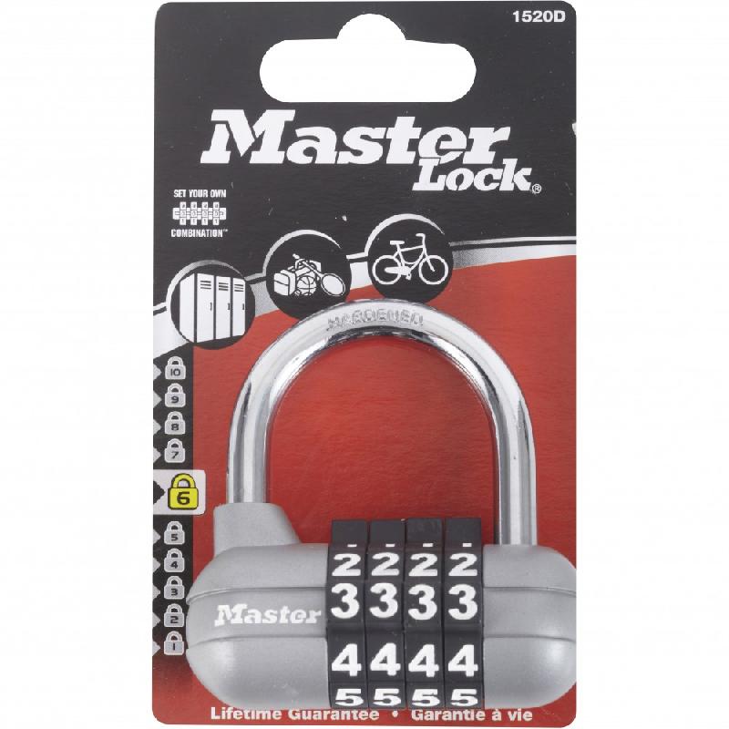 Cadenas à combinaison MASTER LOCK zinc, l.59 mm_1