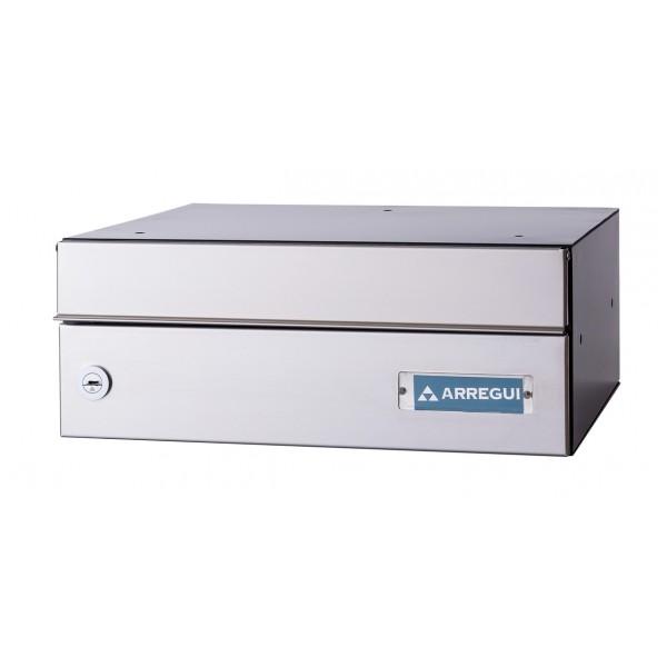 Boîte aux lettres individuelle Infinity - Arregui - acier/aluminium noir - intérieur/extérieur - serrure sécurité EN13724_1