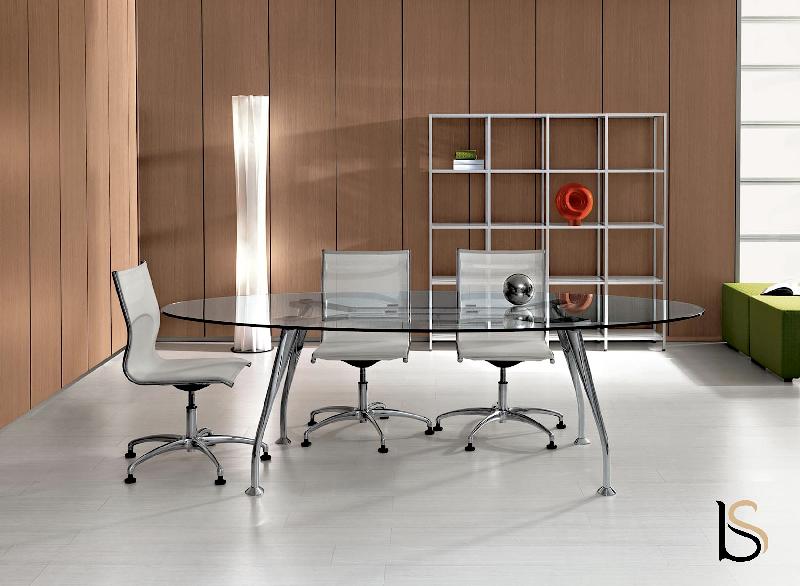 Table en verre Segno- Dellarovere - 200, Verre transparent_1