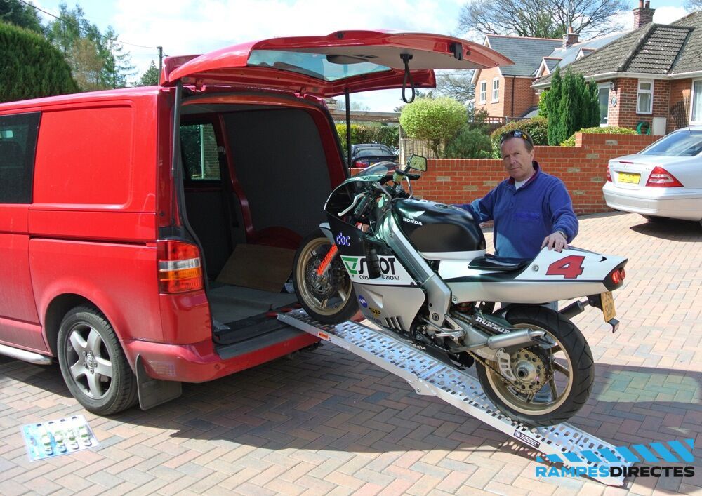 Trp623conf - Rampes de motos pliables en aluminium - 2200x230mm - capacité 300 à 600kg_1