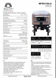 Four à pizza hybride rotatif MFRO120DLG - 8-9 pizzas - Manna Forni_1