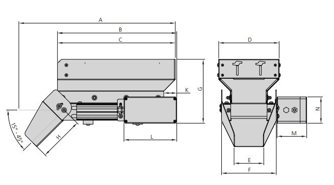 Trémie à bande industrielle IBB - trémie de stockage Afag - inox 3,5 l à 50 l - poids jusqu'à 70 kg_1