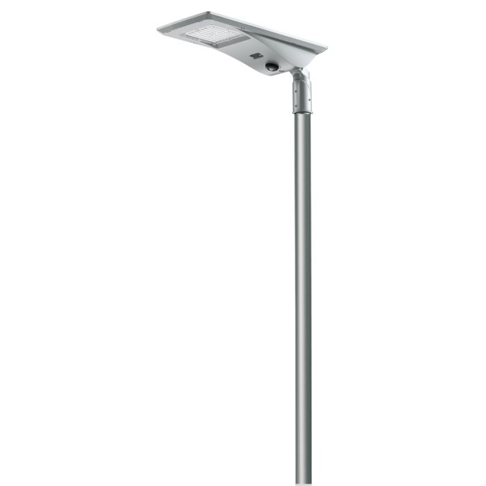 Luminaire sur mât solaire LED équipé d'un détecteur de présence adapté pour l'éclairage public - 30W - SESTRA SOL_1