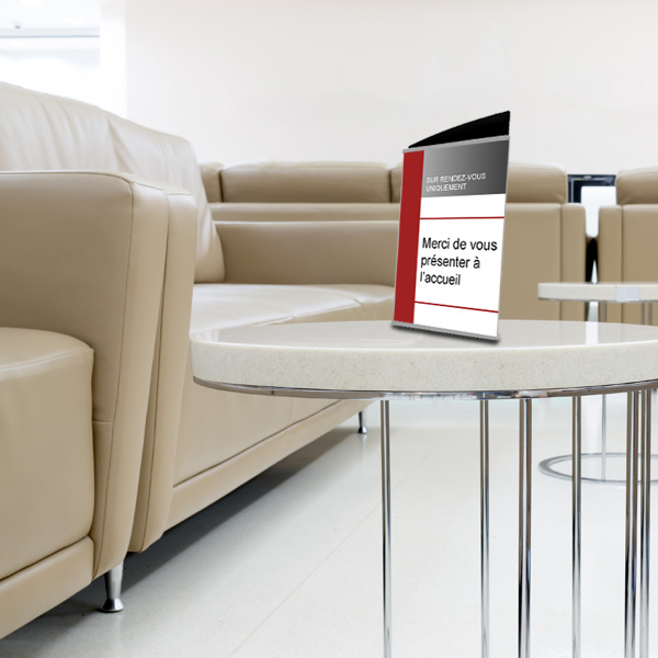 Porte-visuel Black-Line® 262 x 192 mm (portrait) Réf : 45101 - Design élégant et plexiglass antireflets_1