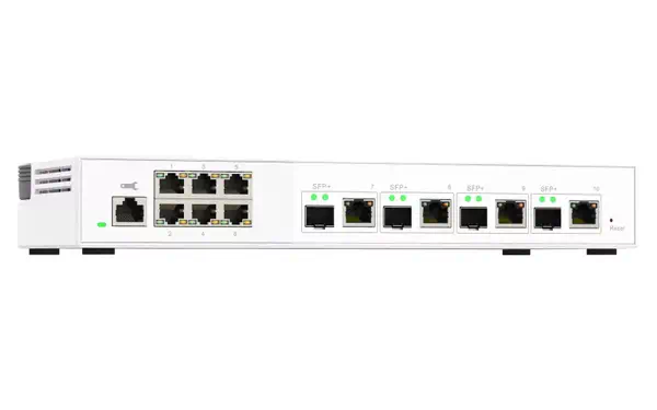 QNAP QSW-M2106-4C commutateur réseau Géré L2 2.5G Ethernet (100/1000/2500) Blanc_1
