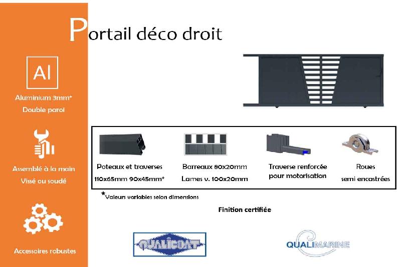Portail coulissant déco droit - 3500 / 1400_1