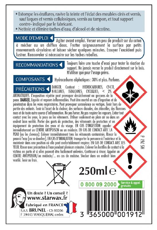 Raviveur meuble en bois STARWAX - liquide bois fruitiers, 200 ml - Pour meubles cirés et vernis_1