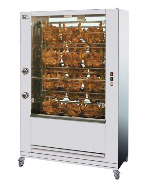 Rôtissoire à gaz BRASILIA à 9 broches - crapaudine - capacité 27 poulets - 15kW_1