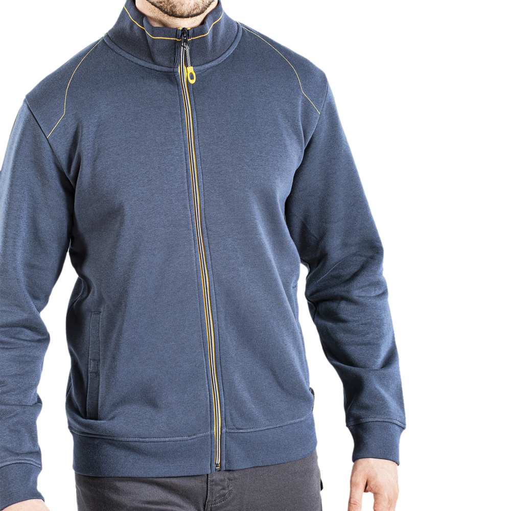 Sweat-shirt Rica Lewis Fullzip - 65% Coton, 35% Polyester, 310g - PCLF110 - Marine ou Gris foncé - Tailles S à XXL_1