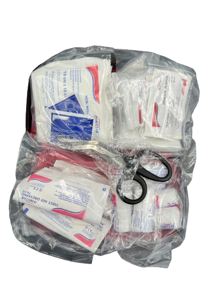 Trousse de secours souple vehicules 2/4 personnes france securite rouge_1