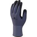 Gants de manutention tricot polyamide spandex - paume nitrile/polyuréthane + picots - VE727_1