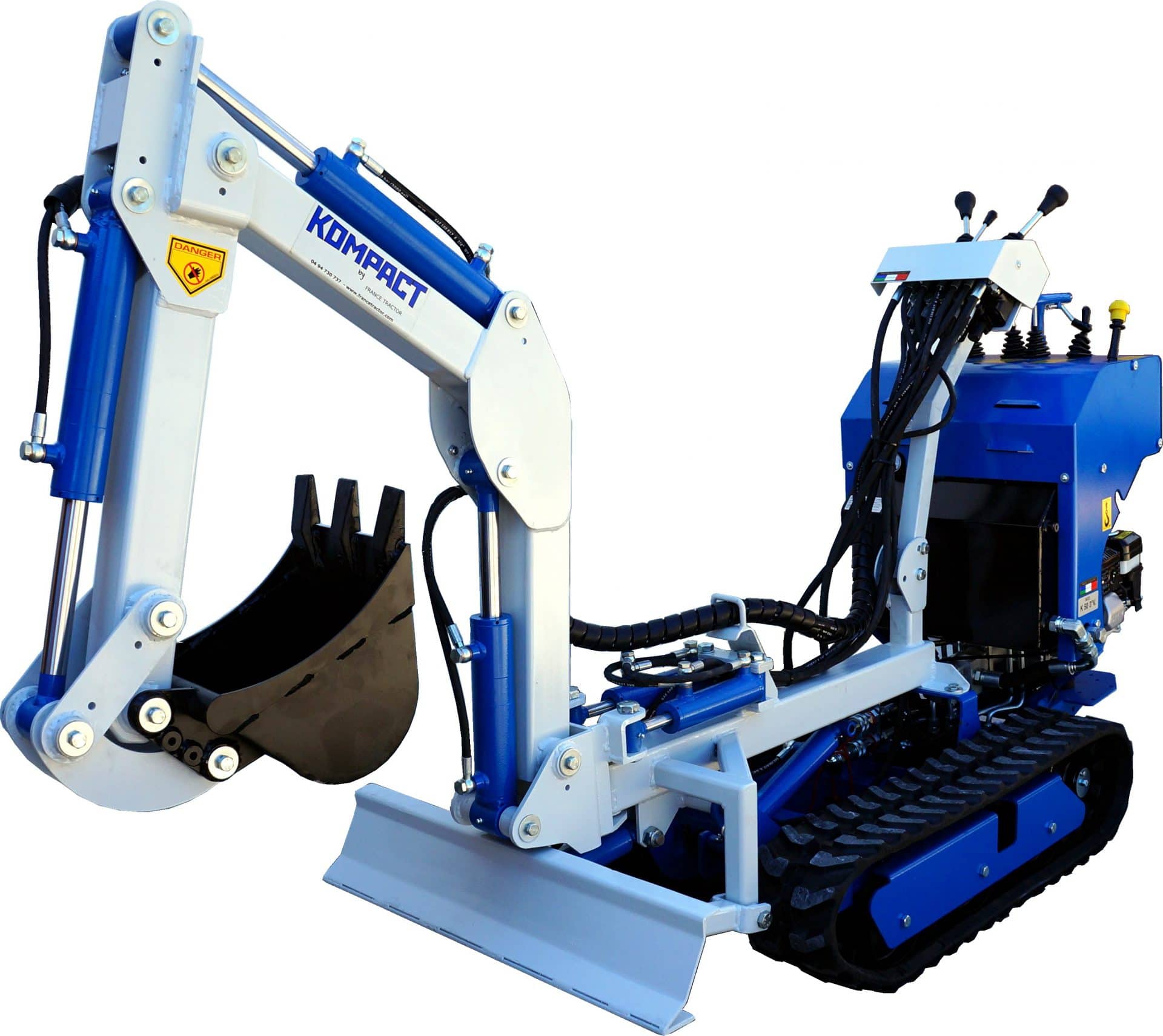 Micro-pelle adaptable profondeur 100 cm - Kompact - Usage intensif sur chenillard K50 & K65_1