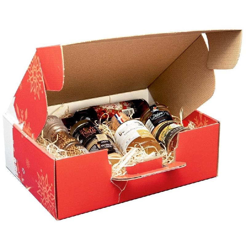 Valisette carton Rouge noël 34,5x 26x 11,5cm - par 20_1