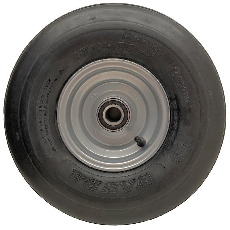 15x6.00-6 Multi Rib Wheels Lawnmower Wheels 6ply P508 Tyre Rim 20mm Bearings (Set of 3)_1