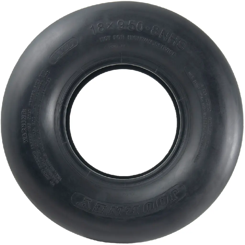 18x9.50-8 Smooth Lawnmower Tyres 4-ply Tubeless P607 Pattern 425kgs (Set of 3)_1