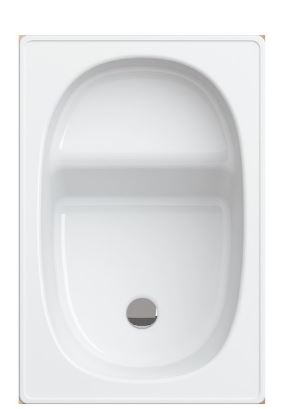 BAIGNOIRE SABOT ALVERANA EN ACIER ÉMAILLÉ 105X70 CM_1