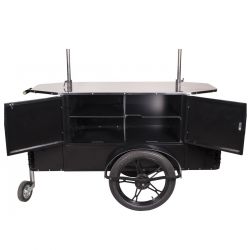 Chariot de vente divers - idéal pour nourriture ou boissons - usage intérieur et extérieur - RÉF. BZW03_1