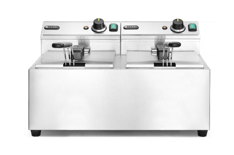 Friteuse Profi Line Analogique sans robinet de vidange 2x8L 230V HENDI_1