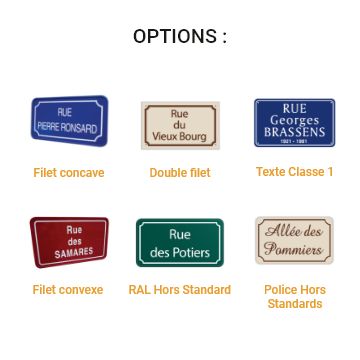 Numéros de maison plats - Aluminium - Angles droits - 1 à 4 chiffres - Thermolaqué RAL 1015 ou 5002_1